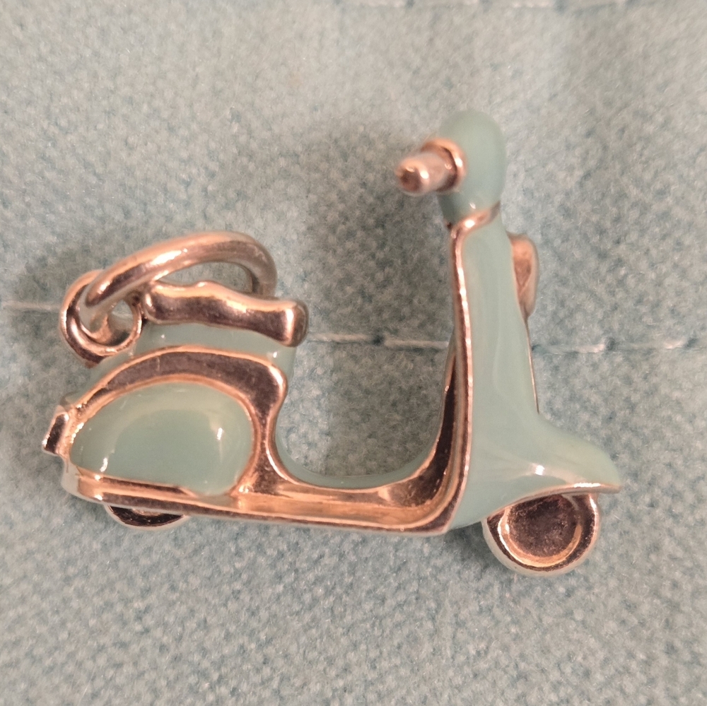 Tiffany & Co. Blue Enamel Vespa Scooter Charm